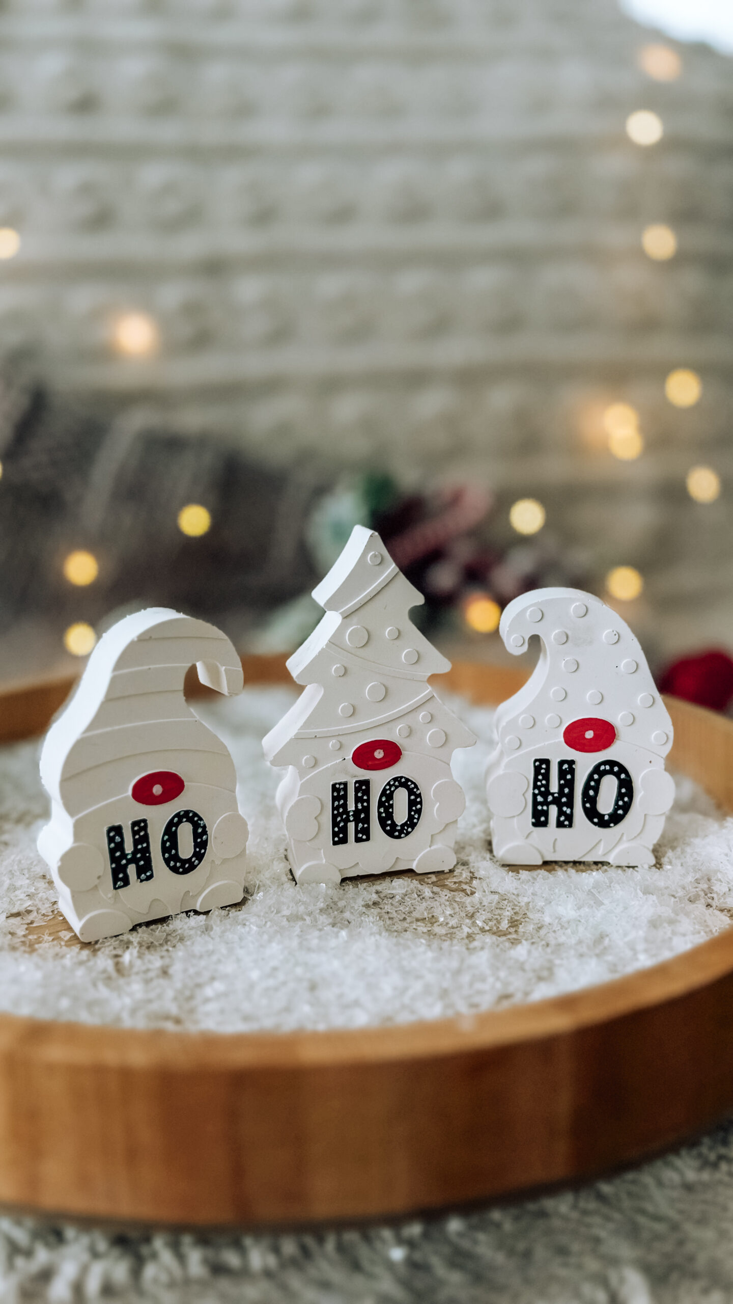 adventi mini falu gyertyatartÓval És arany gÖmbÖkkel